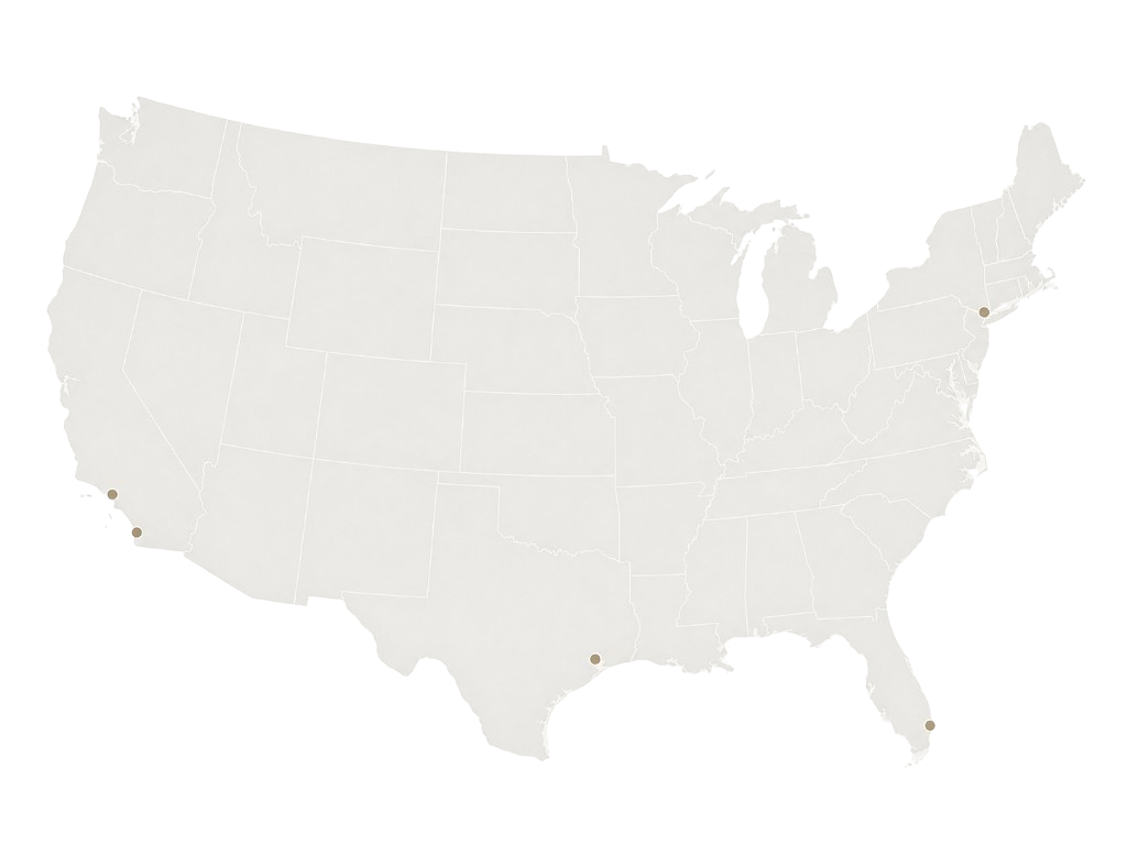Map of U.S. service areas covered by Dacor Appliance Repair