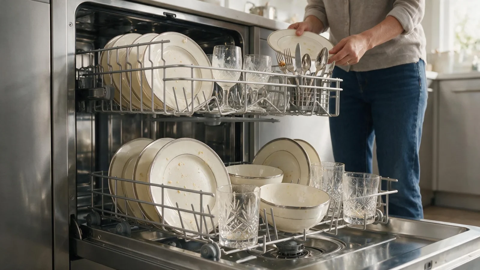 Dishwasher not cleaning dishes in a premium kitchen