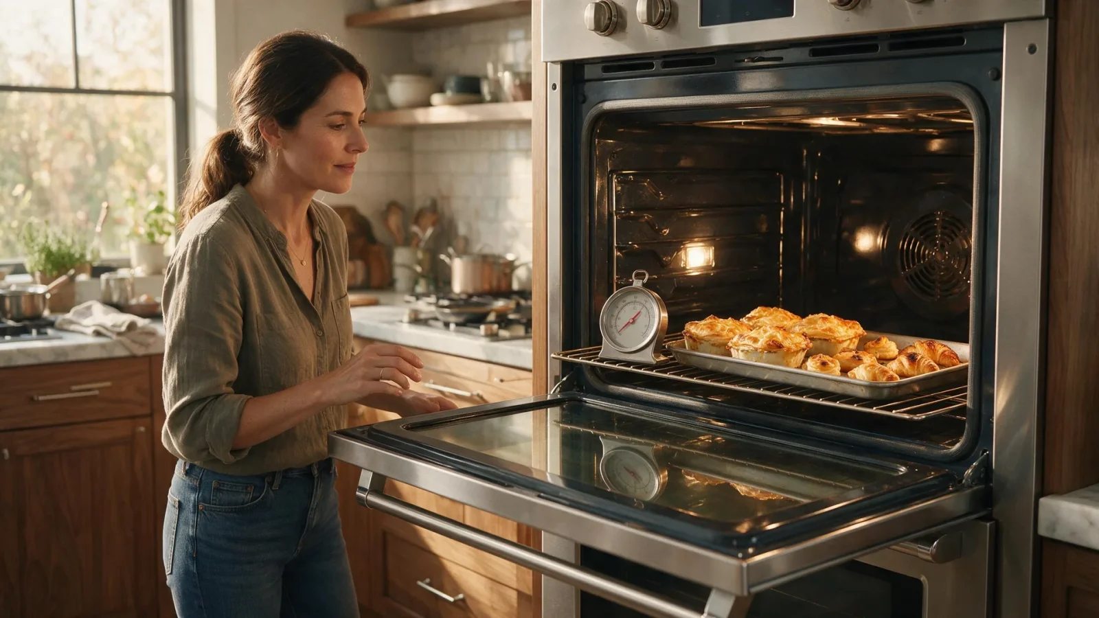 Oven not maintaining temperature in a premium kitchen