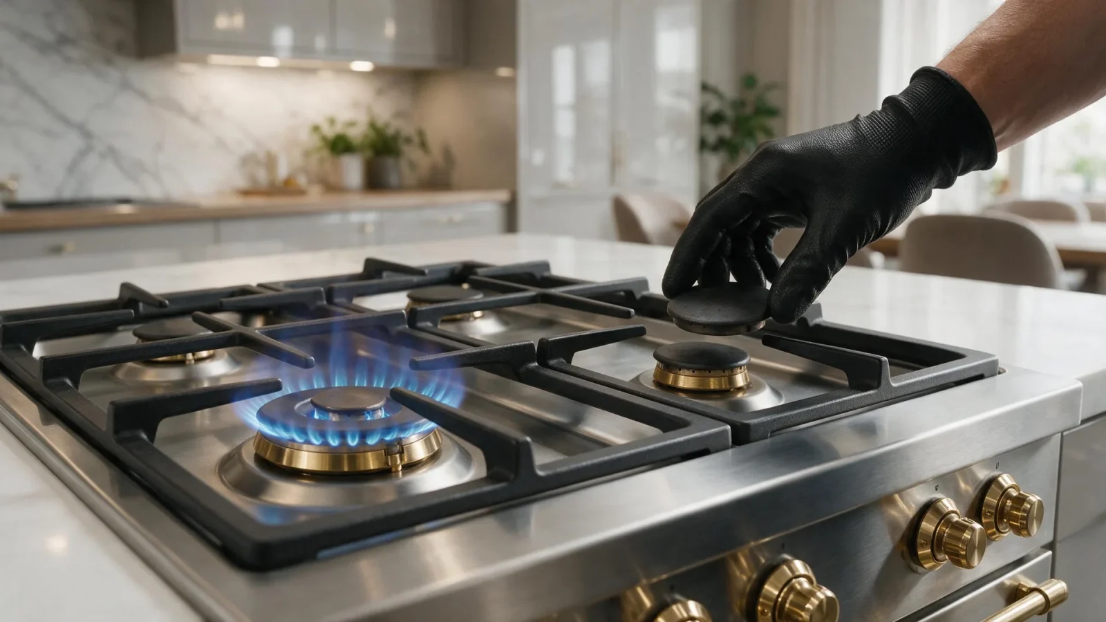 Gas burner won't ignite in a premium kitchen