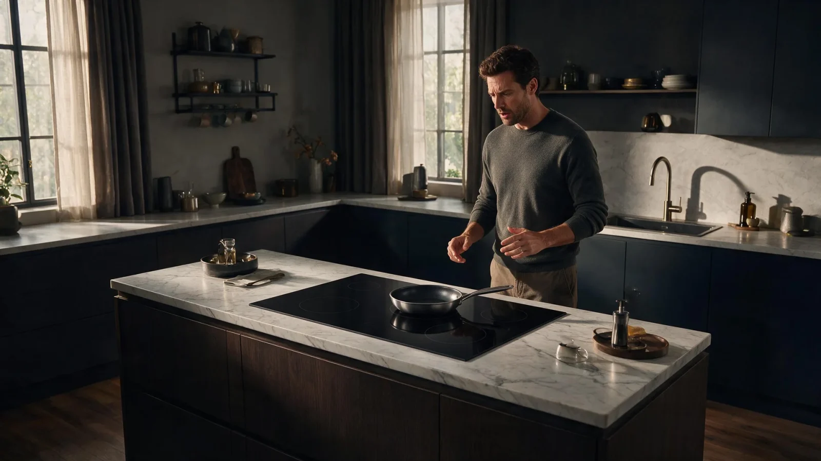 Induction cooktop not working in a premium kitchen