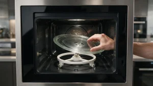 Microwave turntable not turning in a premium kitchen
